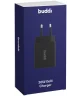 Buddi 30W GaN Mini Oplader USB-C Power Delivery + USB-A QC 4.0 Zwart