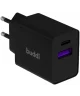 Buddi 30W GaN Mini Oplader USB-C Power Delivery + USB-A QC 4.0 Zwart