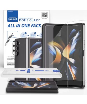 Whitestone All In One Pack Samsung Galaxy Z Fold 5 Bescherm Set 2+2+2 Screen Protectors