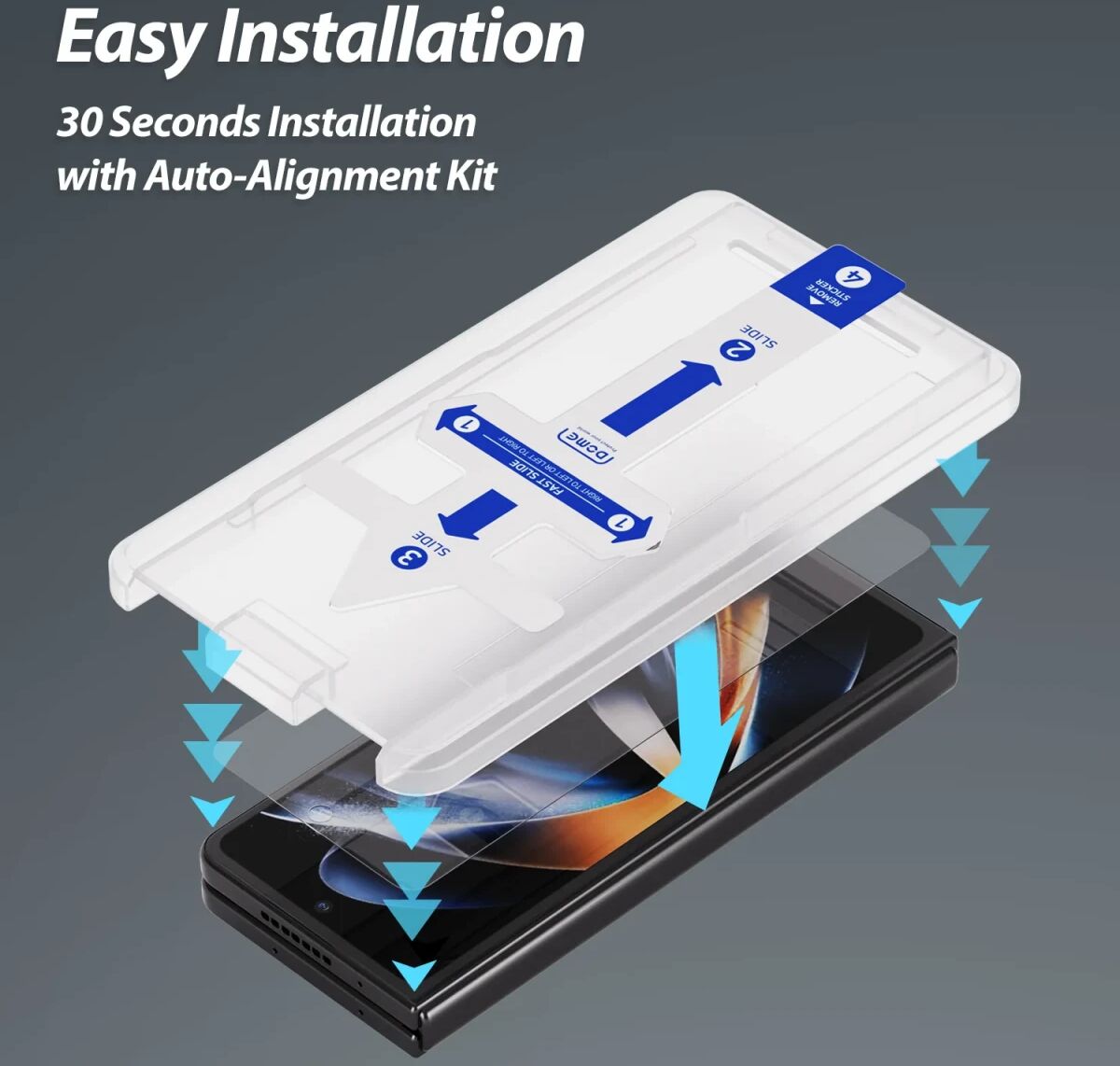 Whitestone EA Glass Samsung Galaxy Z Fold 5 Screen Protector 2-Pack afbeelding 2