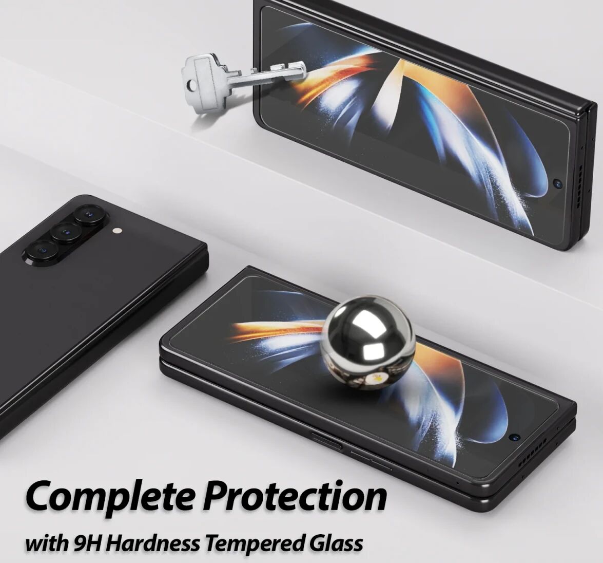 Whitestone EA Glass Samsung Galaxy Z Fold 5 Screen Protector 2-Pack afbeelding 4