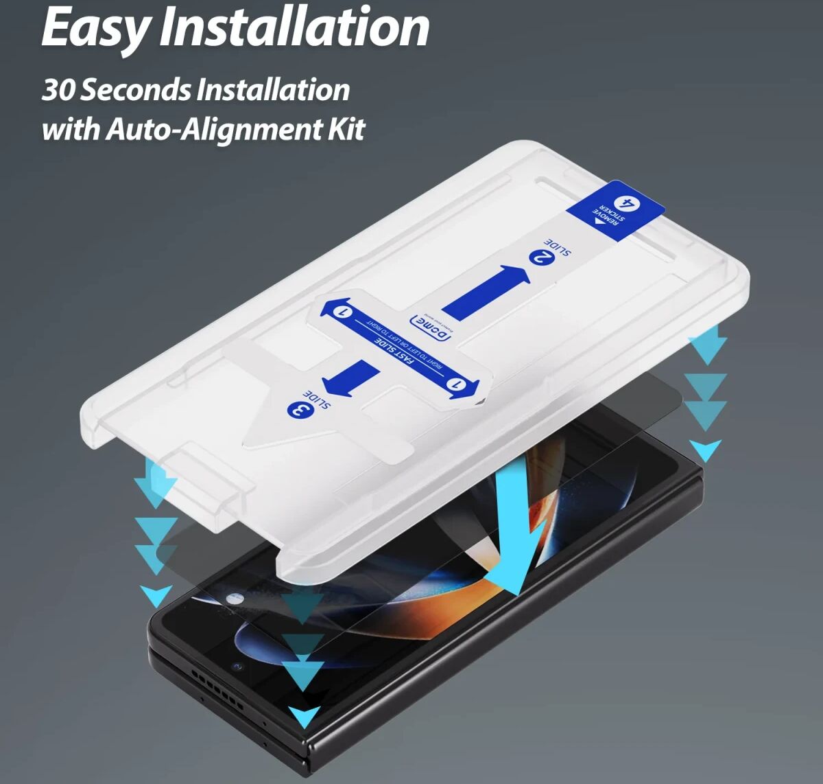 Whitestone Privacy Samsung Galaxy Z Fold 5 Screen Protector 2-Pack afbeelding 2