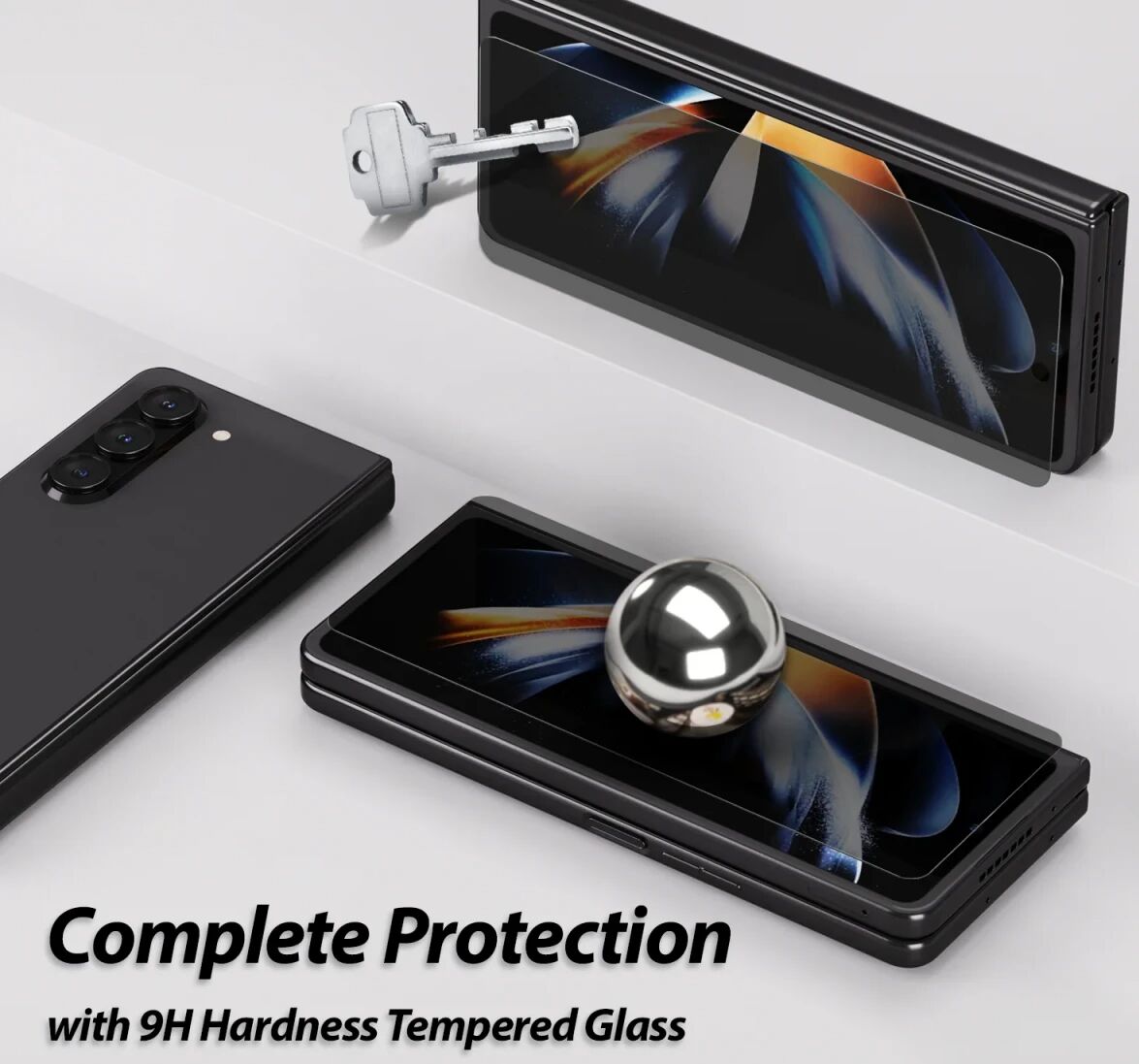 Whitestone Privacy Samsung Galaxy Z Fold 5 Screen Protector 2-Pack afbeelding 5