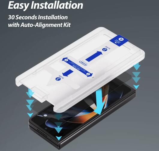 Whitestone Privacy Samsung Galaxy Z Fold 5 Screen Protector 2-Pack afbeelding 2