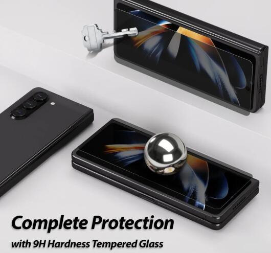 Whitestone Privacy Samsung Galaxy Z Fold 5 Screen Protector 2-Pack afbeelding 5