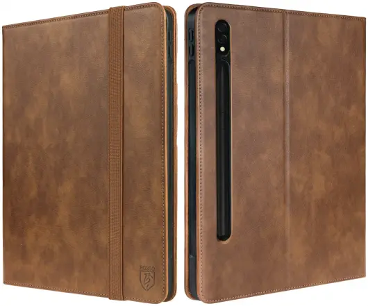 Rosso Element Samsung Galaxy Tab S9 Plus Hoes Book Case Bruin afbeelding 2