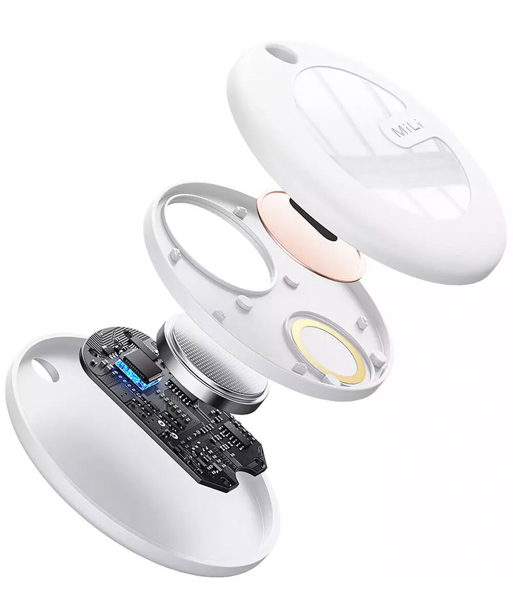 MiLi MiTag iOS FindMy Bluetooth Tracker met Sleutelhanger Wit (1-Pack) afbeelding 11