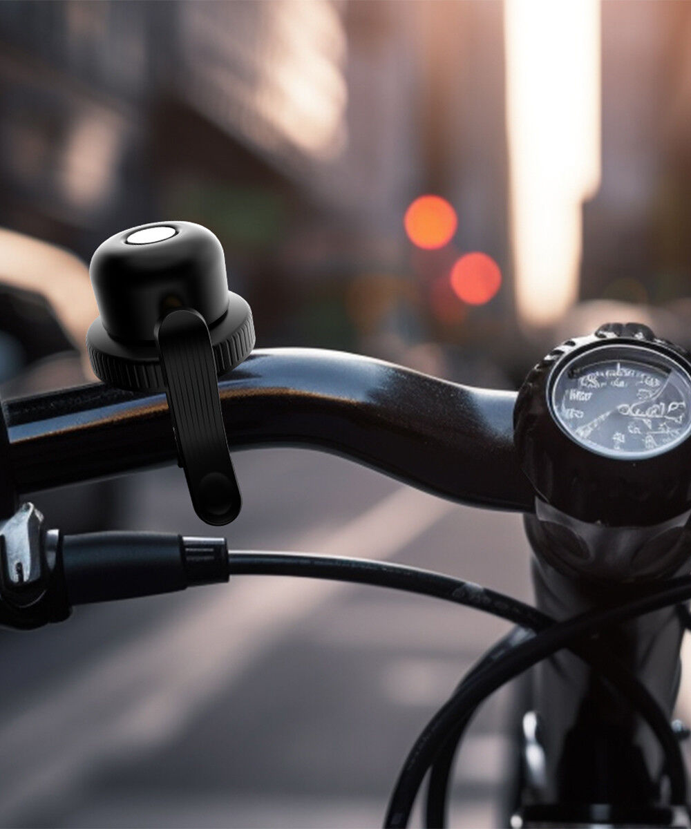 MiLi MiBell iOS FindMy Bluetooth Tracker Anti-Diefstal Fietsbel Zwart afbeelding 4
