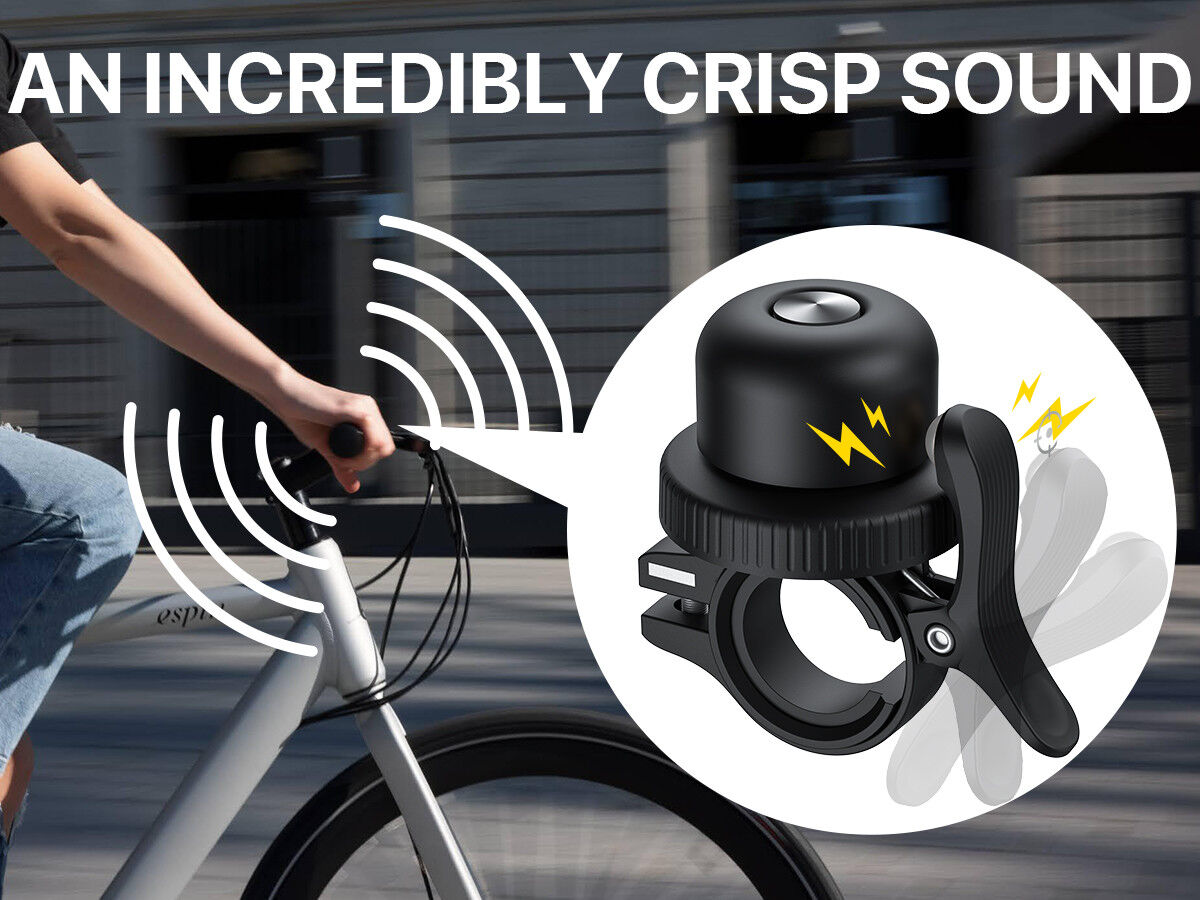 MiLi MiBell iOS FindMy Bluetooth Tracker Anti-Diefstal Fietsbel Zwart afbeelding 8