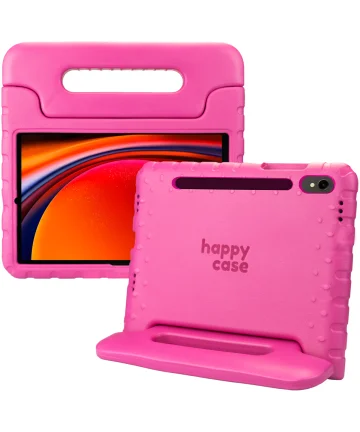 HappyCase Samsung Galaxy Tab S9 Kinder Tablethoes met Handvat Roze Hoesjes