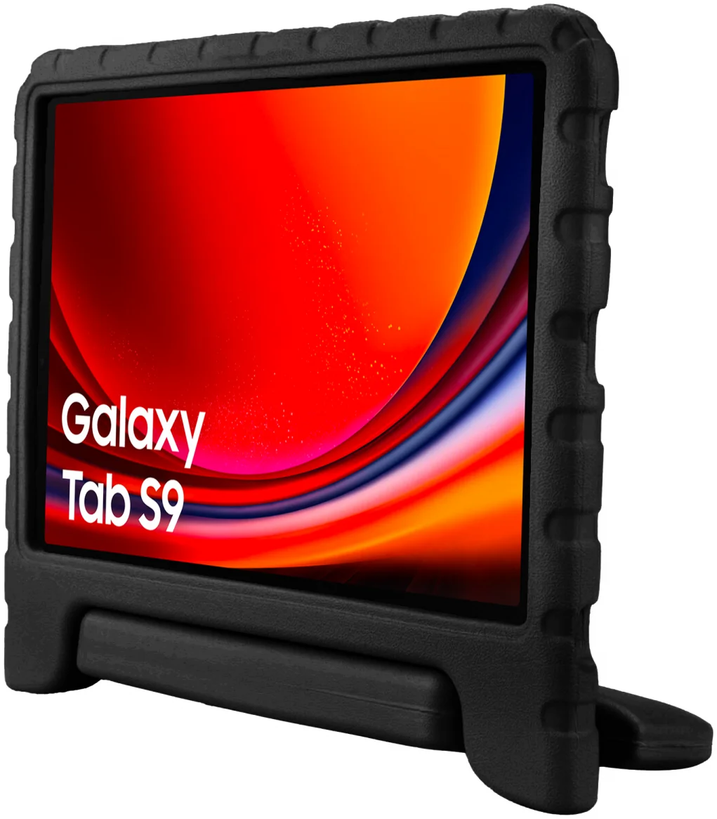 HappyCase Samsung Galaxy Tab S9 Kinder Tablethoes met Handvat Zwart afbeelding 9