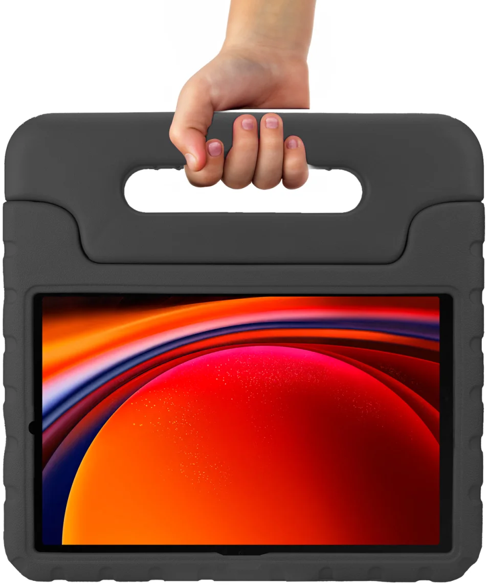 HappyCase Samsung Galaxy Tab S9 Kinder Tablethoes met Handvat Zwart afbeelding 8