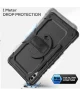 Samsung Tab S9+ / S9 FE+ Hoes + Screen Protector + Handriem Zwart