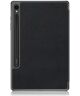 Samsung Galaxy Tab S9 Hoes Tri-Fold Book Case met Standaard Zwart
