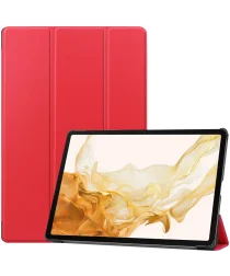 Samsung Tab S9 Plus / S9 FE Plus Hoes Book Case met Standaard Rood