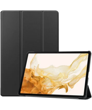 Samsung Tab S9 Plus / S9 FE Plus Hoes Book Case met Standaard Zwart Hoesjes