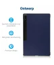 Samsung Galaxy Tab S9 Ultra Hoes Tri-Fold Book Case met Stand Blauw