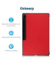 Samsung Galaxy Tab S9 Ultra Hoes Tri-Fold Book Case met Stand Rood