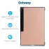 Samsung Galaxy Tab S10 Ultra / S9 Ultra Hoes Tri-Fold Book Case Standaard Roze afbeelding 3