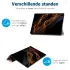 Samsung Galaxy Tab S10 Ultra / S9 Ultra Hoes Tri-Fold Book Case Standaard Roze afbeelding 5