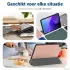 Samsung Galaxy Tab S10 Ultra / S9 Ultra Hoes Tri-Fold Book Case Standaard Roze afbeelding 8