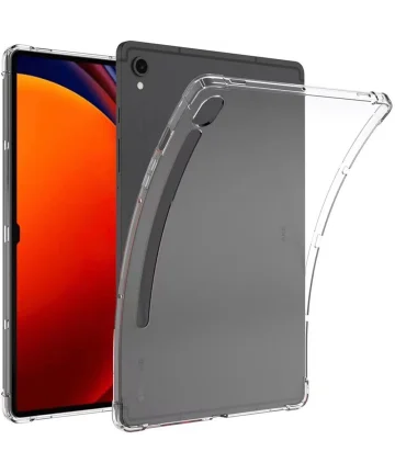 Samsung Galaxy Tab S9 Hoes Schokbestendig TPU Back Cover Transparant Hoesjes