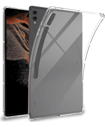 Samsung Galaxy Tab S9 Ultra Schokbestendige TPU Back Cover Transparant Hoesjes