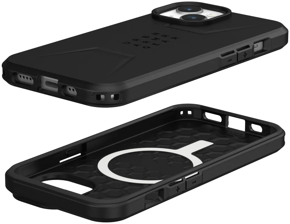 Urban Armor Gear Civilian Apple iPhone 15 Hoesje MagSafe Zwart afbeelding 7