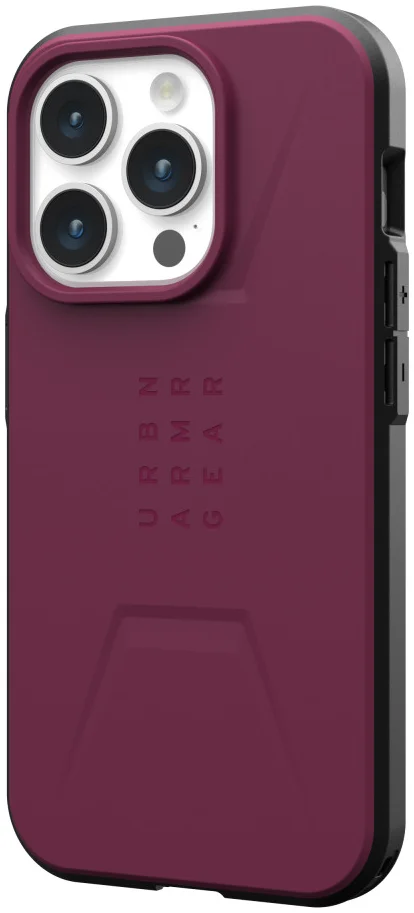 Urban Armor Gear Civilian Apple iPhone 15 Pro Hoesje met MagSafe Rood afbeelding 2