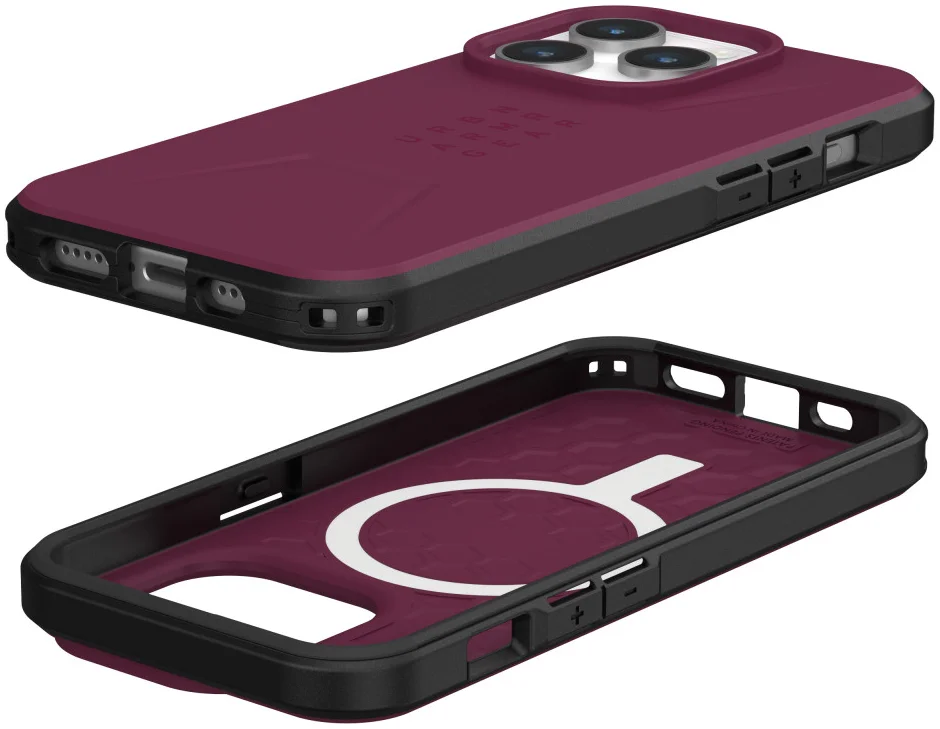 Urban Armor Gear Civilian Apple iPhone 15 Pro Hoesje met MagSafe Rood afbeelding 3