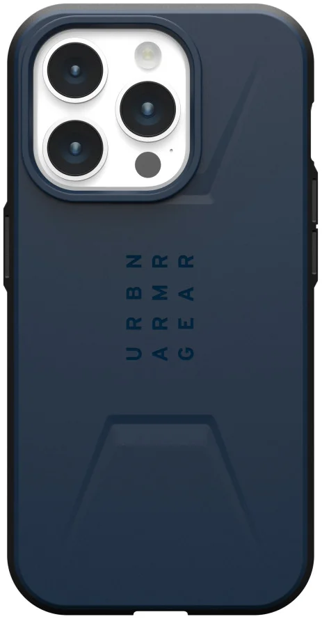Urban Armor Gear Civilian Apple iPhone 15 Pro Hoesje met MagSafe Blauw afbeelding 6