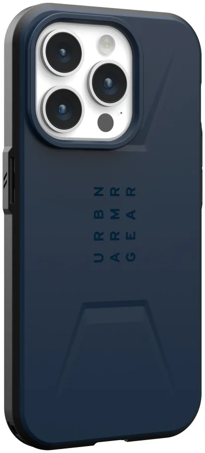 Urban Armor Gear Civilian Apple iPhone 15 Pro Hoesje met MagSafe Blauw afbeelding 7