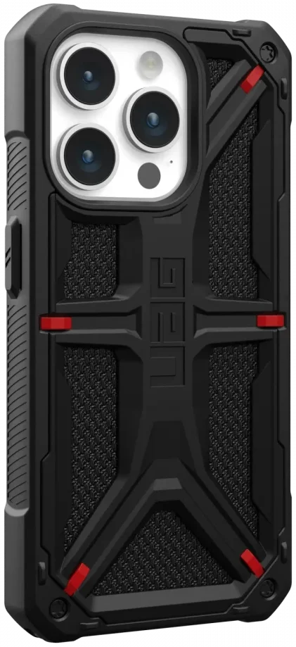 Urban Armor Gear Monarch Kevlar Apple iPhone 15 Pro Hoesje Zwart afbeelding 3