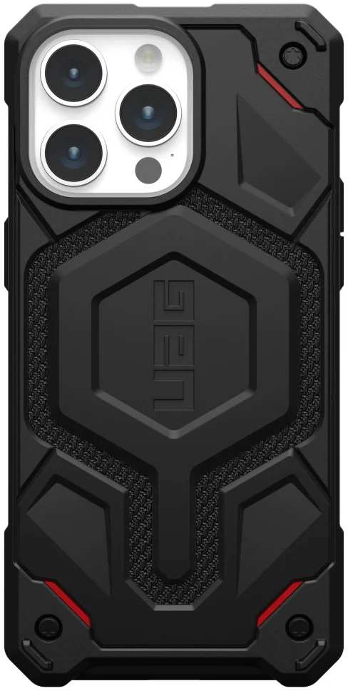 UAG Monarch Pro Apple iPhone 15 Pro Max Hoesje MagSafe Kevlar Zwart afbeelding 6