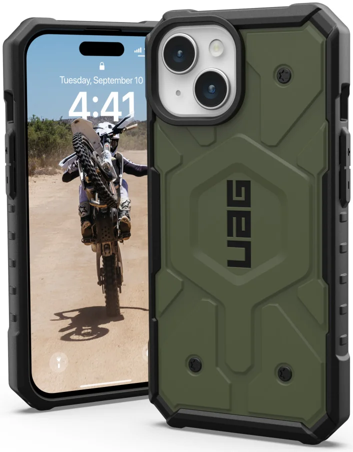 Urban Armor Gear Pathfinder Apple iPhone 15 Hoesje Magsafe Olive afbeelding 1