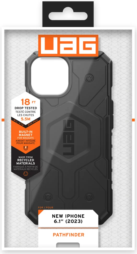 Urban Armor Gear Pathfinder Apple iPhone 15 Hoesje Magsafe Zwart afbeelding 7