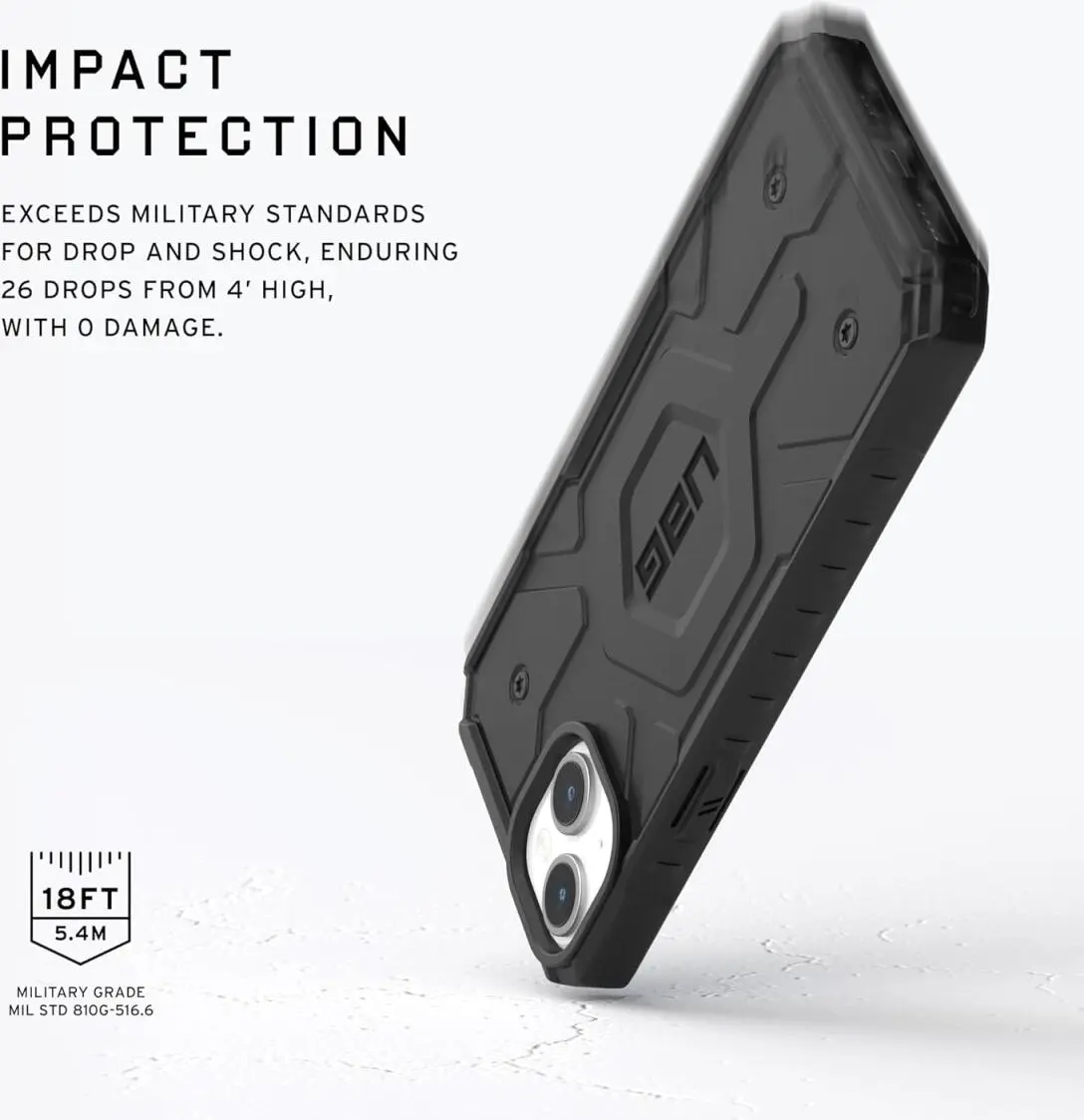 Urban Armor Gear Pathfinder Apple iPhone 15 Hoesje Magsafe Zwart afbeelding 2