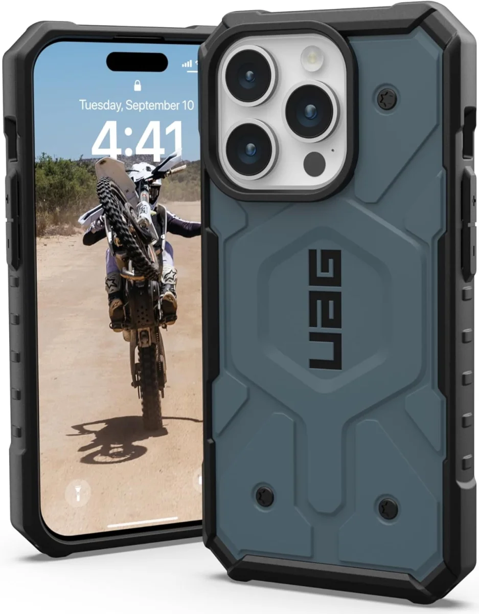 Urban Armor Gear Pathfinder Apple iPhone 15 Pro Hoesje Magsafe Blauw afbeelding 1