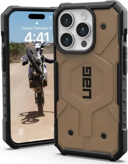 Urban Armor Gear Pathfinder Apple iPhone 15 Pro Hoesje MagSafe Bruin afbeelding 1