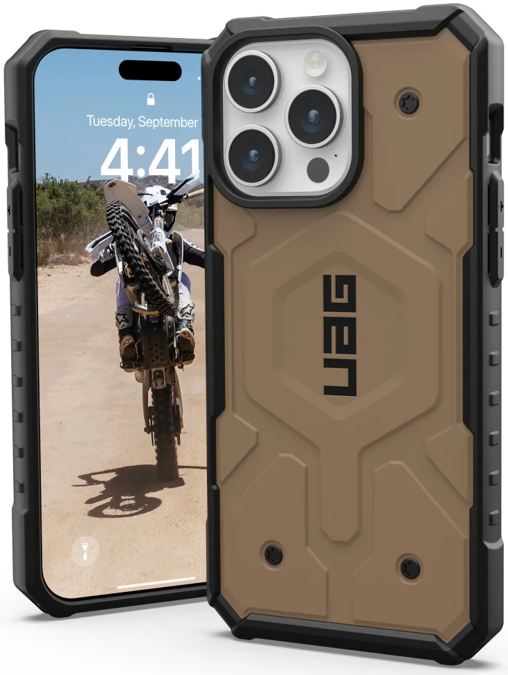 Urban Armor Gear Pathfinder iPhone 15 Pro Max Hoesje Magsafe Bruin afbeelding 1