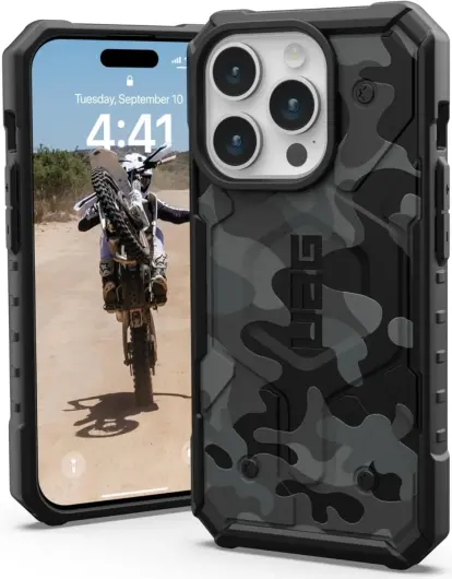 Urban Armor Gear Pathfinder Apple iPhone 15 Pro Hoesje Back Cover Camo afbeelding 1