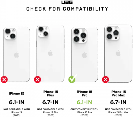 Urban Armor Gear Pathfinder Apple iPhone 15 Pro Hoesje Back Cover Camo afbeelding 3