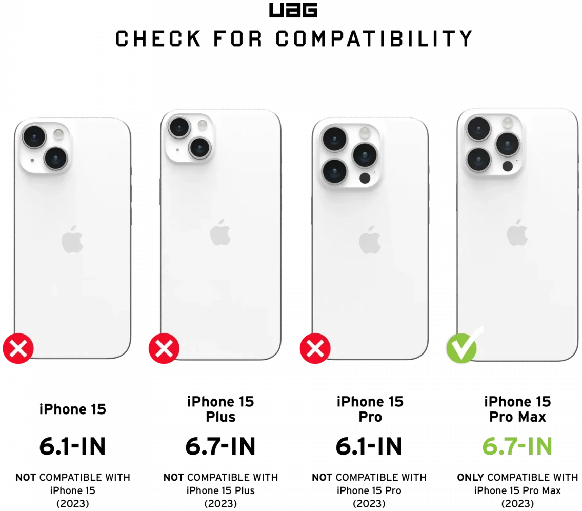 Urban Armor Gear Pathfinder iPhone 15 Pro Max Hoesje Magsafe Camo afbeelding 10