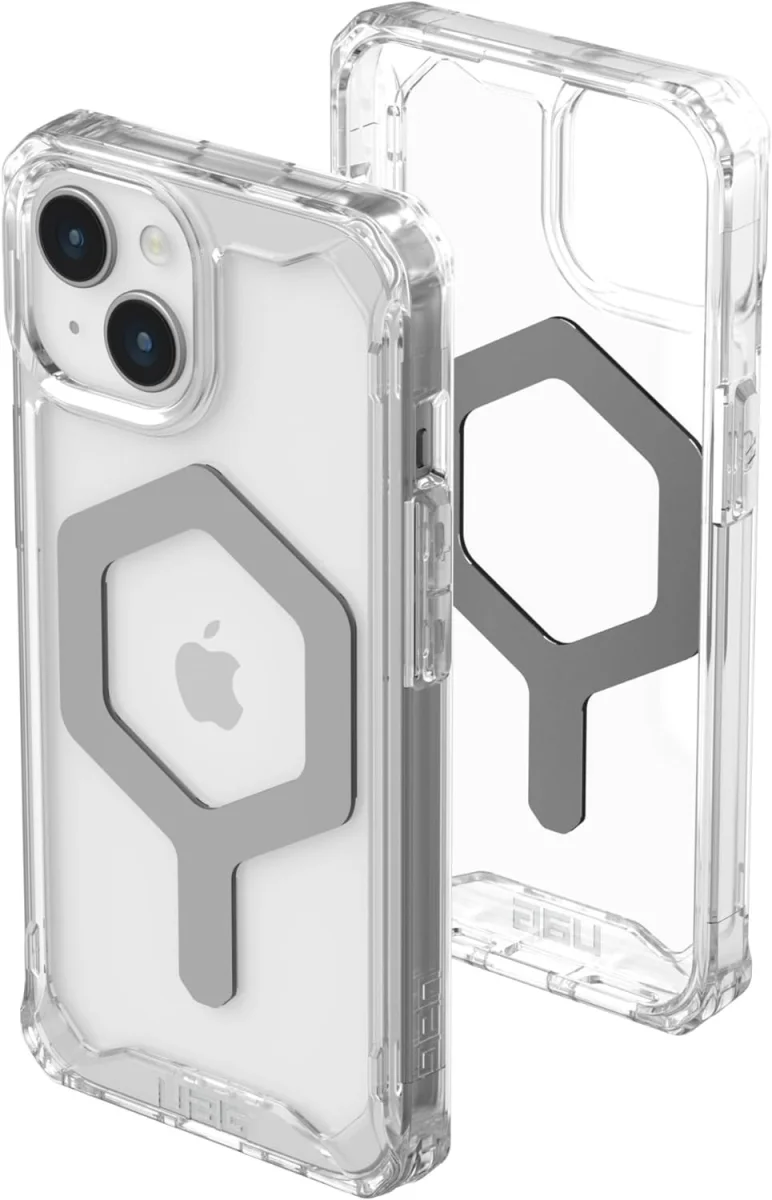 Urban Armor Gear Plyo Apple iPhone 15 Hoesje met MagSafe Zilver afbeelding 1