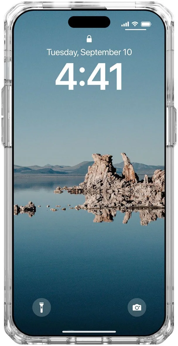 Urban Armor Gear Plyo iPhone 15 Pro Max Hoesje met MagSafe Ice Zilver afbeelding 6
