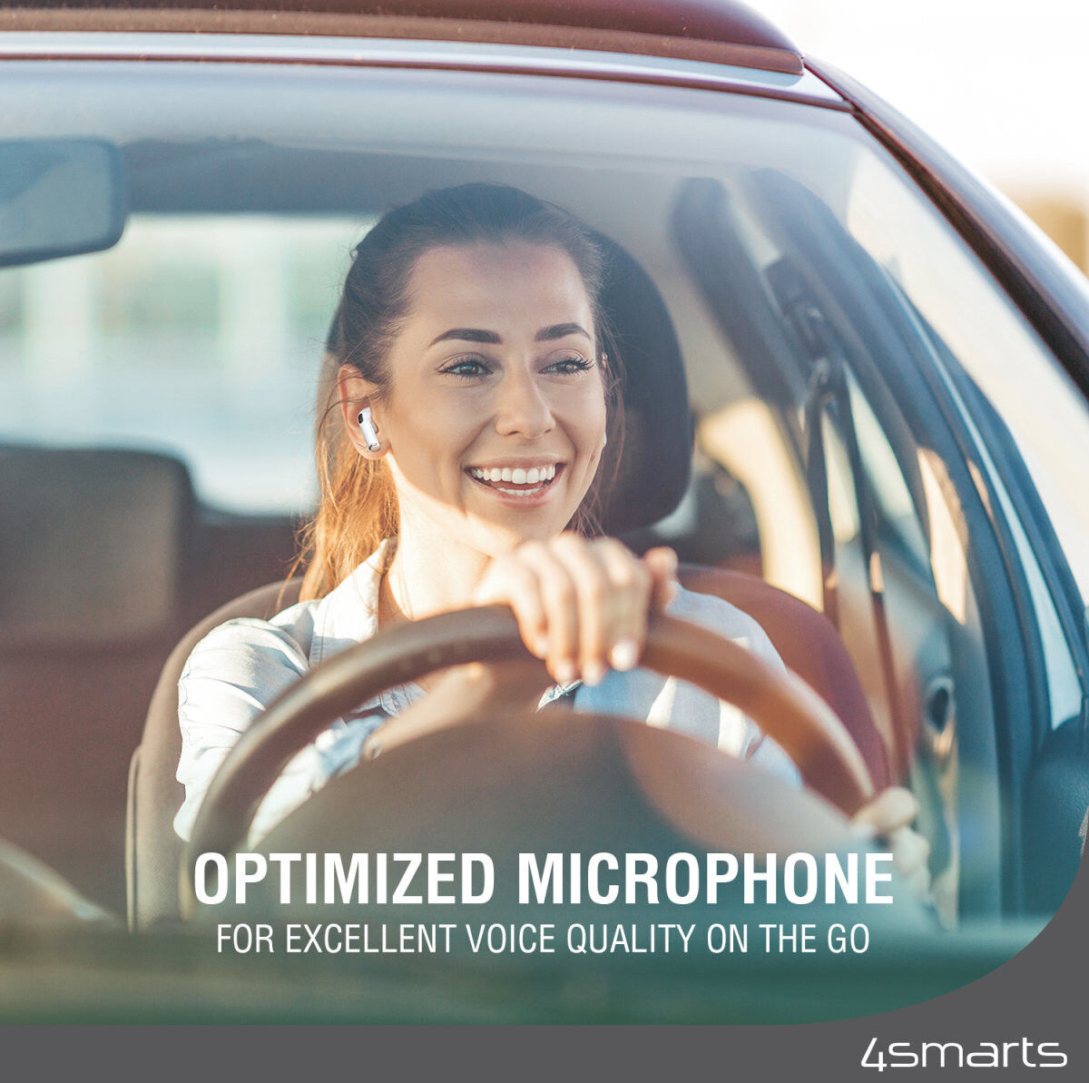 4smarts SkyBuds Pro TWS Draadloze Oordopjes met Noise Cancelling Wit afbeelding 4