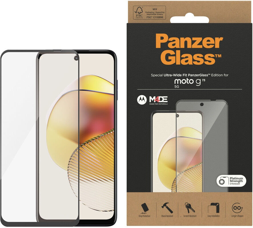PanzerGlass Ultra-Wide Motorola Moto G73 Screen Protector afbeelding 1