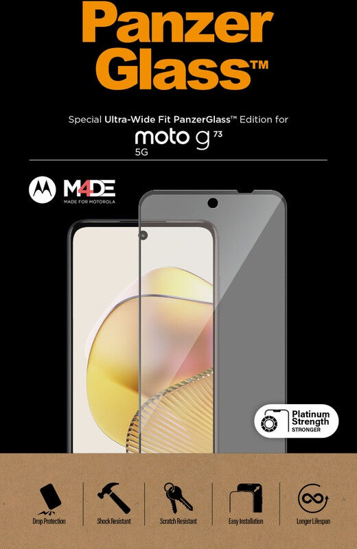 PanzerGlass Ultra-Wide Motorola Moto G73 Screen Protector afbeelding 5