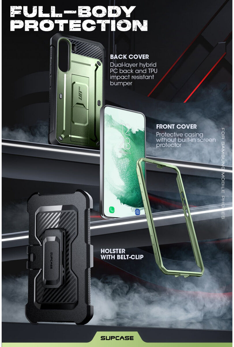 SUPCASE UB Pro Samsung Galaxy S23 Plus Hoesje Kickstand Groen afbeelding 6