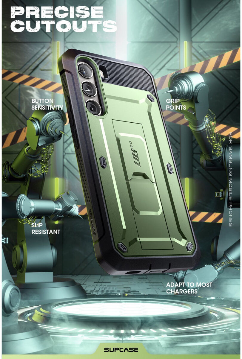SUPCASE UB Pro Samsung Galaxy S23 Plus Hoesje Kickstand Groen afbeelding 7
